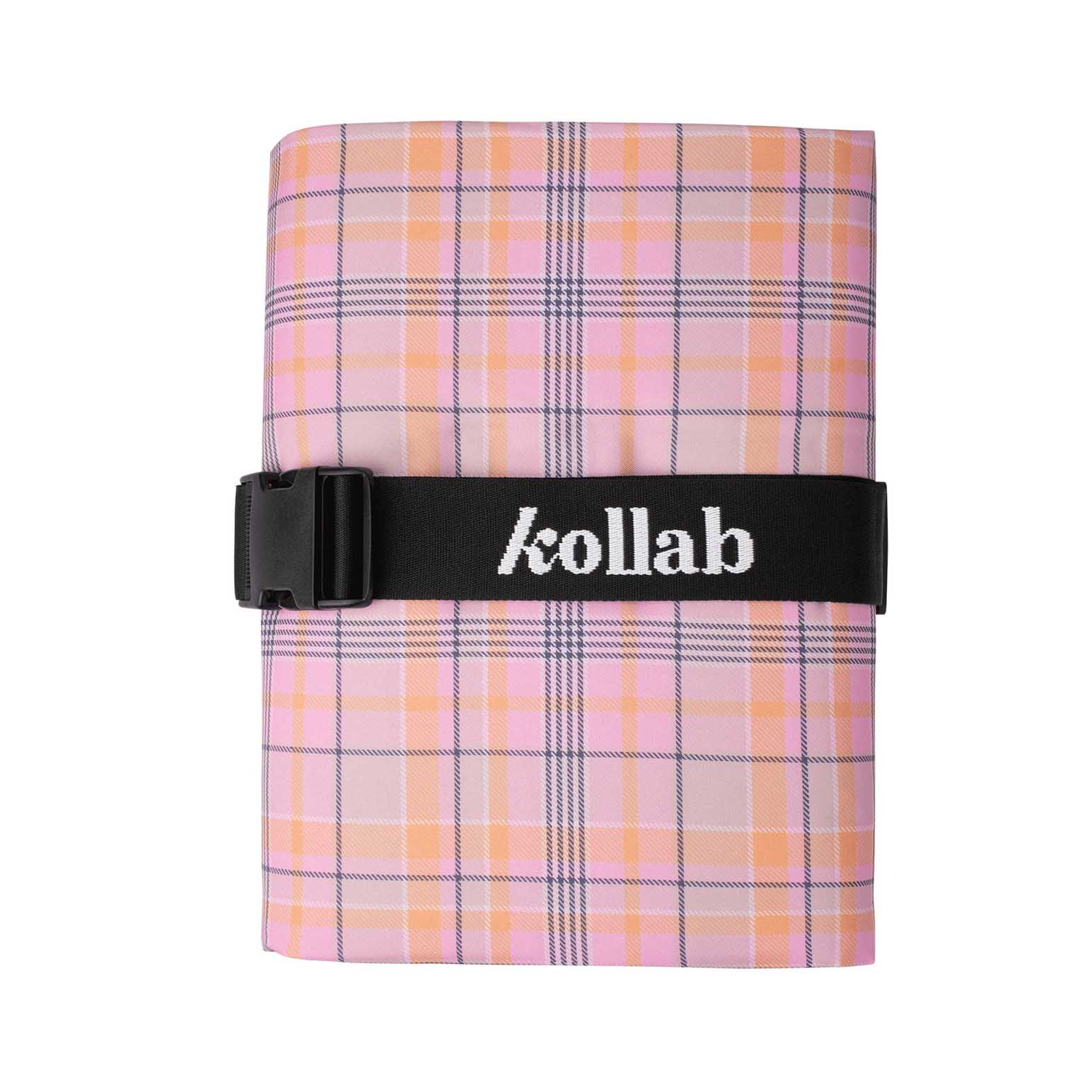 Kollab Picnic Mat Pink Blanket Check